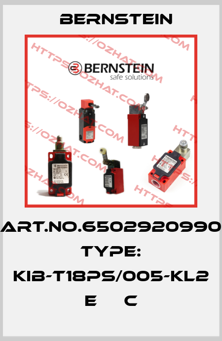 Art.No.6502920990 Type: KIB-T18PS/005-KL2      E     C Bernstein