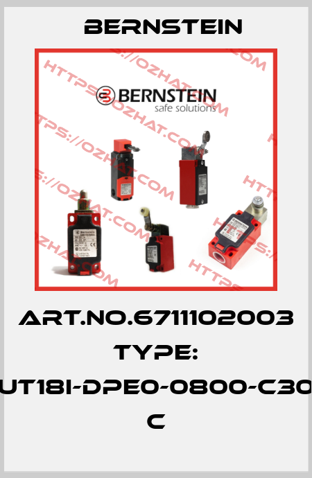 Art.No.6711102003 Type: UT18I-DPE0-0800-C30          C Bernstein