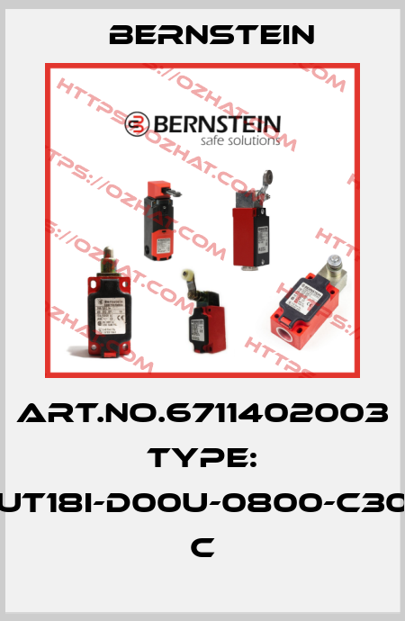 Art.No.6711402003 Type: UT18I-D00U-0800-C30          C Bernstein
