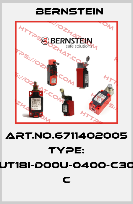 Art.No.6711402005 Type: UT18I-D00U-0400-C30          C Bernstein