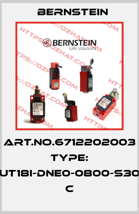 Art.No.6712202003 Type: UT18I-DNE0-0800-S30          C Bernstein