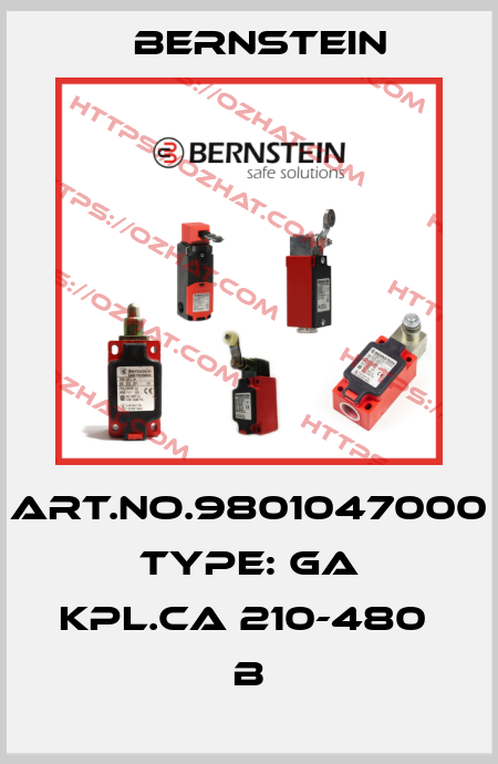 Art.No.9801047000 Type: GA KPL.CA 210-480            B Bernstein