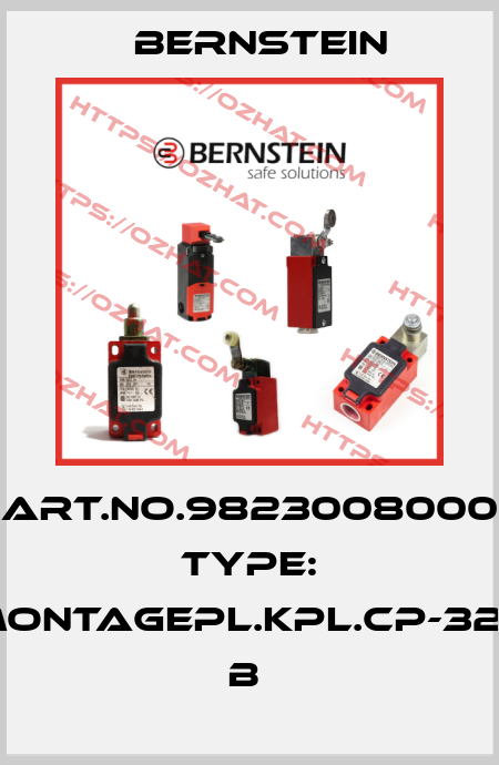 Art.No.9823008000 Type: MONTAGEPL.KPL.CP-320         B  Bernstein