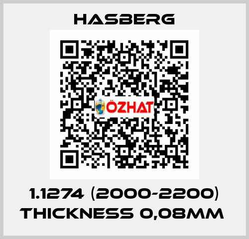 1.1274 (2000-2200) thickness 0,08mm  Hasberg