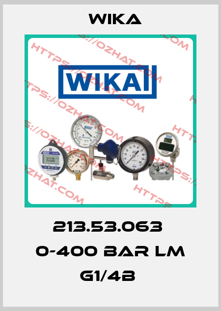 213.53.063  0-400 BAR LM G1/4B  Wika