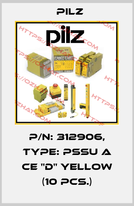 p/n: 312906, Type: PSSu A CE "D" yellow (10 pcs.) Pilz