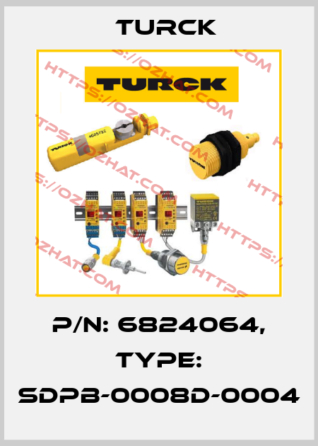 p/n: 6824064, Type: SDPB-0008D-0004 Turck