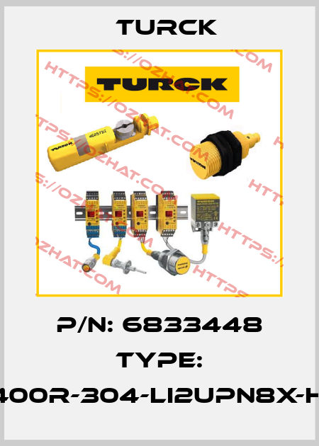 P/N: 6833448 Type: PS400R-304-LI2UPN8X-H1141 Turck