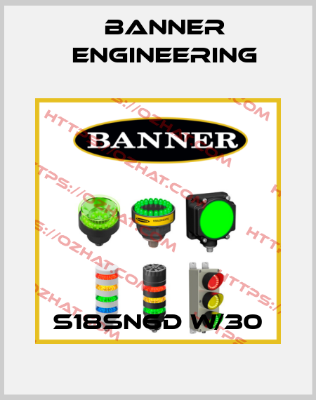 S18SN6D W/30 Banner Engineering