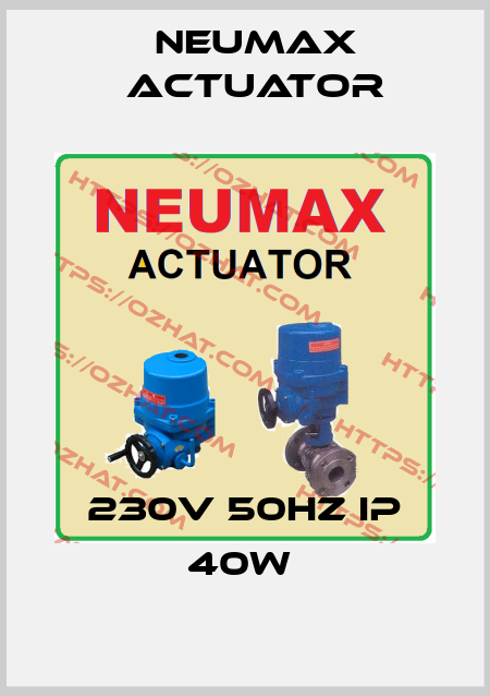 230V 50Hz IP 40W  Neumax Actuator