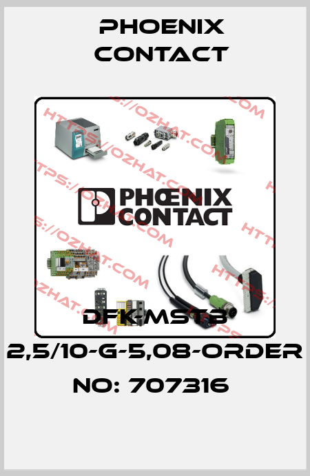 DFK-MSTB 2,5/10-G-5,08-ORDER NO: 707316  Phoenix Contact