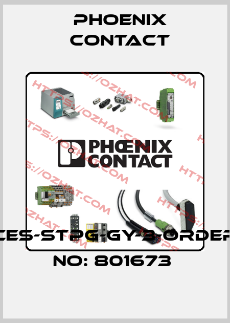 CES-STPG-GY-3-ORDER NO: 801673  Phoenix Contact