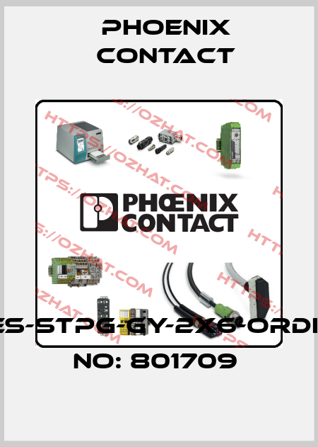 CES-STPG-GY-2X6-ORDER NO: 801709  Phoenix Contact