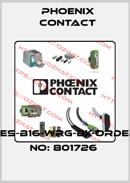 CES-B16-WRG-BK-ORDER NO: 801726  Phoenix Contact