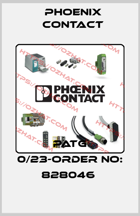 PATG 0/23-ORDER NO: 828046  Phoenix Contact