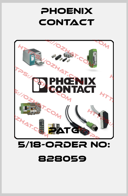 PATG 5/18-ORDER NO: 828059  Phoenix Contact