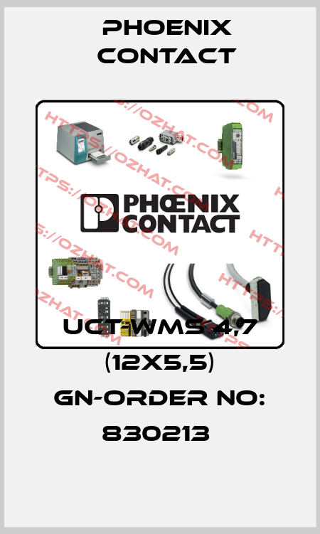 UCT-WMS 4,7 (12X5,5) GN-ORDER NO: 830213  Phoenix Contact