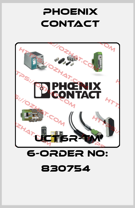 UCT6R-TM 6-ORDER NO: 830754  Phoenix Contact
