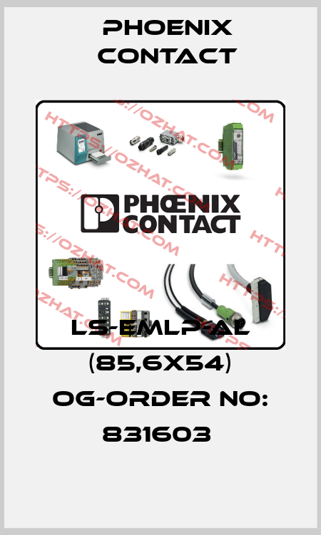 LS-EMLP-AL (85,6X54) OG-ORDER NO: 831603  Phoenix Contact