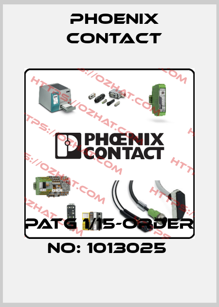 PATG 1/15-ORDER NO: 1013025  Phoenix Contact