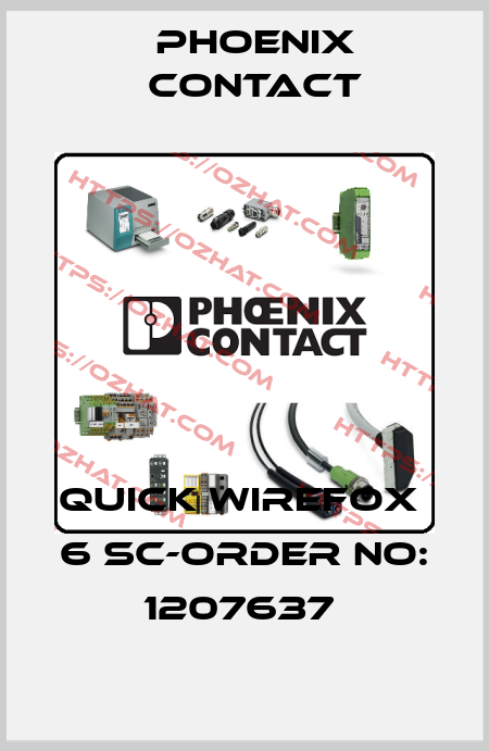 QUICK WIREFOX  6 SC-ORDER NO: 1207637  Phoenix Contact