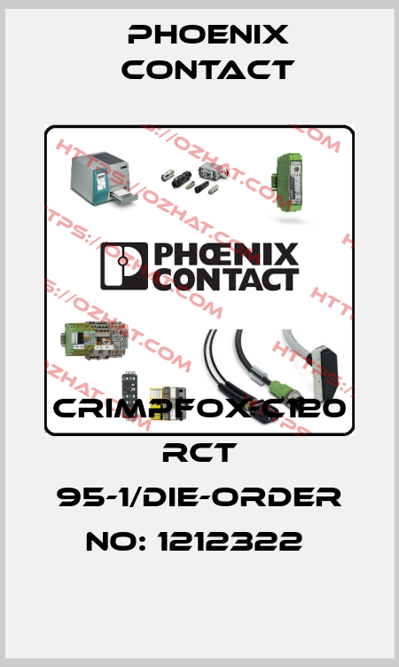 CRIMPFOX-C120 RCT 95-1/DIE-ORDER NO: 1212322  Phoenix Contact