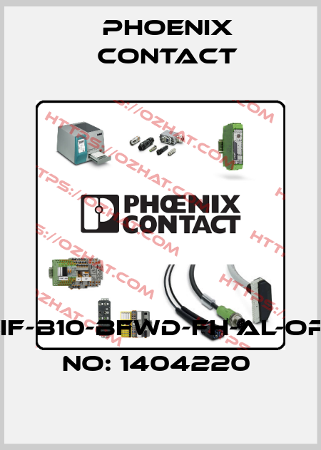 HC-CIF-B10-BFWD-FH-AL-ORDER NO: 1404220  Phoenix Contact