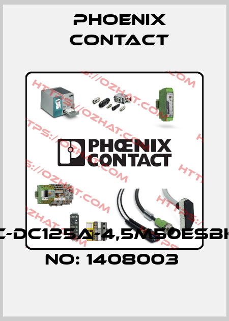 EV-T2M4CC-DC125A-4,5M50ESBK00-ORDER NO: 1408003  Phoenix Contact