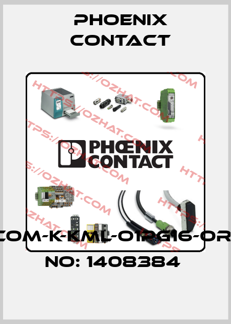 HC-COM-K-KML-O1PG16-ORDER NO: 1408384  Phoenix Contact