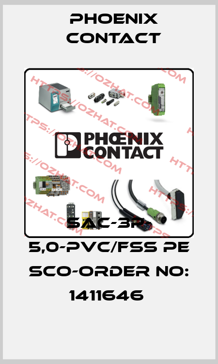 SAC-3P- 5,0-PVC/FSS PE SCO-ORDER NO: 1411646  Phoenix Contact