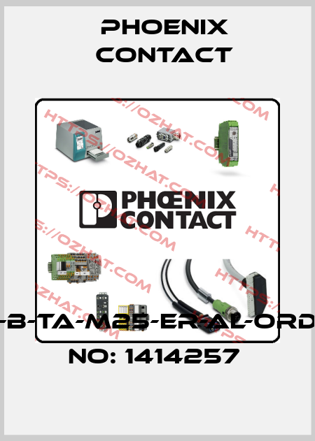 HC-B-TA-M25-ER-AL-ORDER NO: 1414257  Phoenix Contact