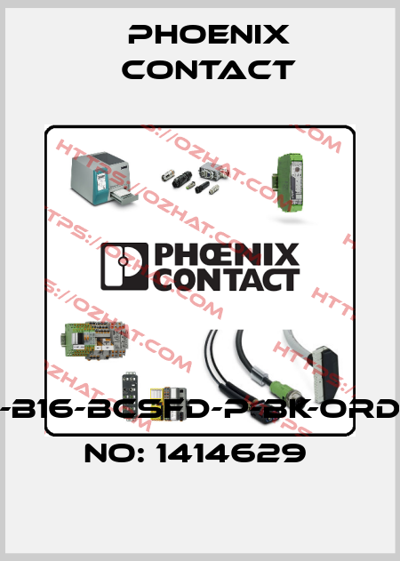 HC-B16-BCSFD-P-BK-ORDER NO: 1414629  Phoenix Contact
