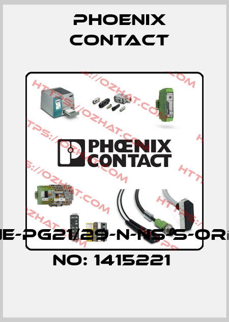 A-INE-PG21/29-N-NS-S-ORDER NO: 1415221  Phoenix Contact