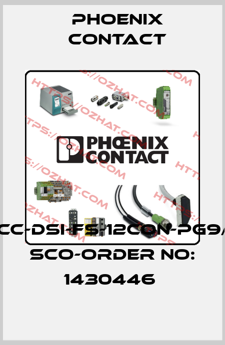 SACC-DSI-FS-12CON-PG9/0,5 SCO-ORDER NO: 1430446  Phoenix Contact