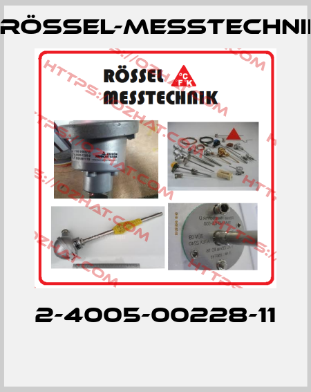 2-4005-00228-11  Rössel-Messtechnik