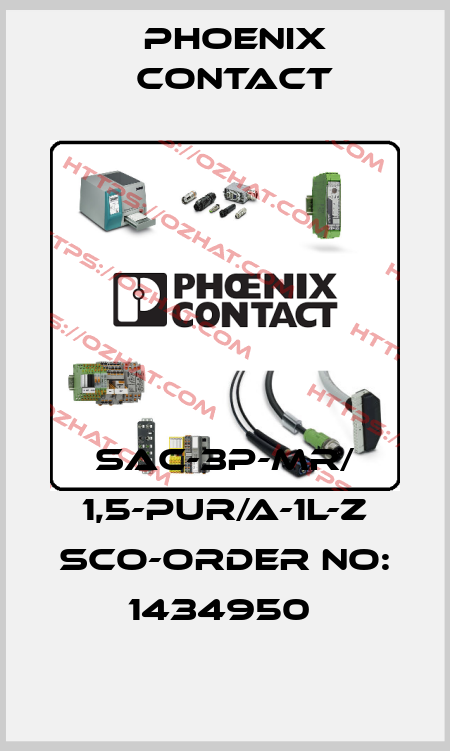 SAC-3P-MR/ 1,5-PUR/A-1L-Z SCO-ORDER NO: 1434950  Phoenix Contact