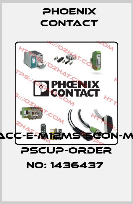 SACC-E-M12MS-5CON-M12 PSCUP-ORDER NO: 1436437  Phoenix Contact