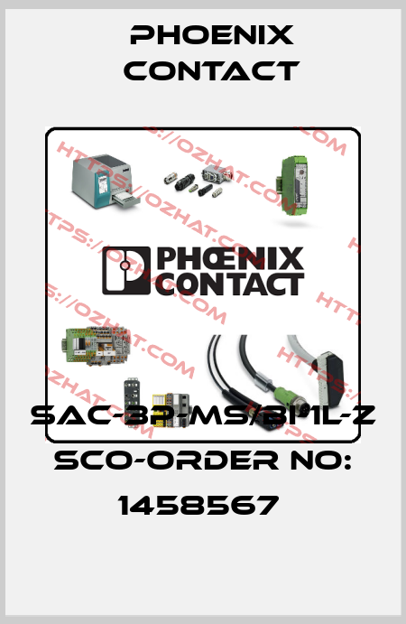 SAC-3P-MS/BI-1L-Z SCO-ORDER NO: 1458567  Phoenix Contact