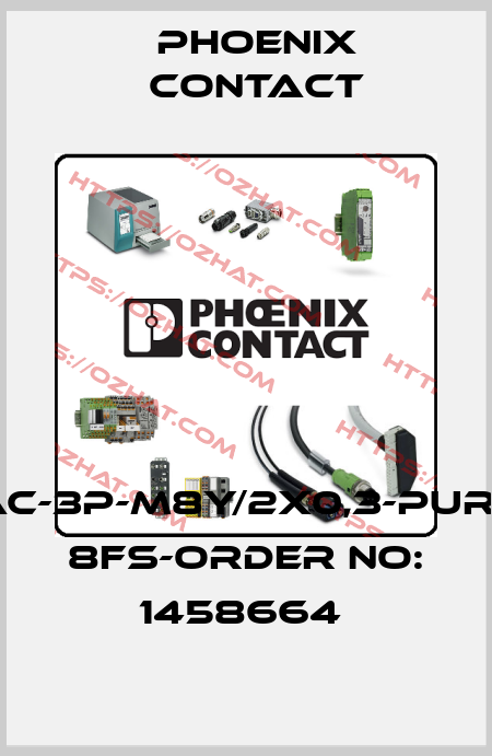 SAC-3P-M8Y/2X0,3-PUR/M 8FS-ORDER NO: 1458664  Phoenix Contact