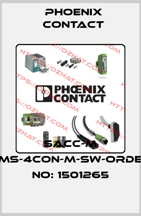 SACC-M 8MS-4CON-M-SW-ORDER NO: 1501265 Phoenix Contact