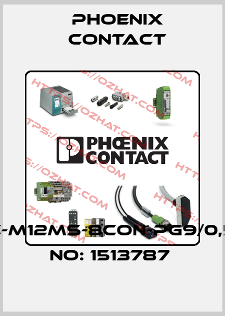 SACC-EC-M12MS-8CON-PG9/0,5-ORDER NO: 1513787  Phoenix Contact