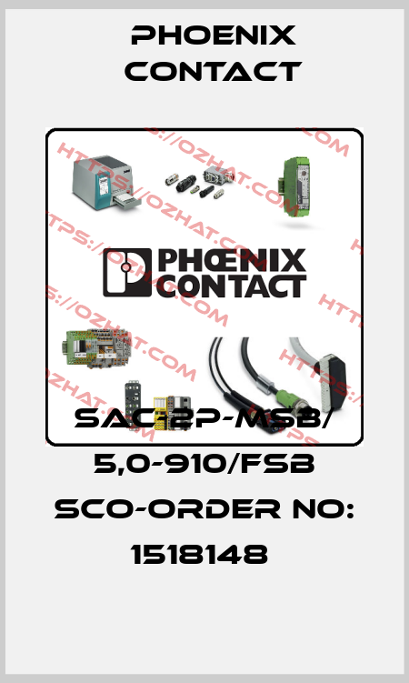 SAC-2P-MSB/ 5,0-910/FSB SCO-ORDER NO: 1518148  Phoenix Contact