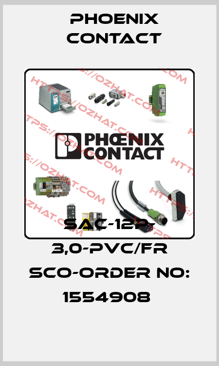 SAC-12P- 3,0-PVC/FR SCO-ORDER NO: 1554908  Phoenix Contact