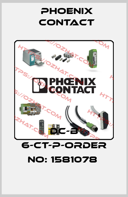 DC-B 6-CT-P-ORDER NO: 1581078  Phoenix Contact