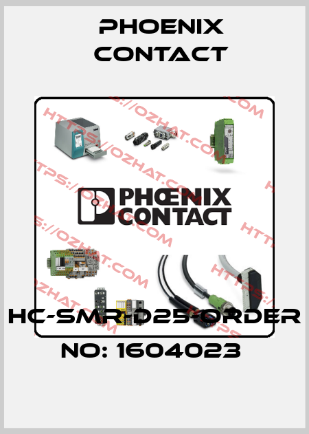 HC-SMR-D25-ORDER NO: 1604023  Phoenix Contact