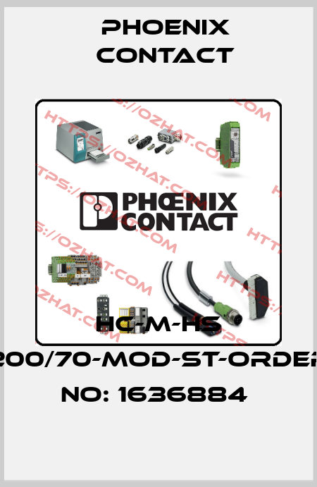HC-M-HS 200/70-MOD-ST-ORDER NO: 1636884  Phoenix Contact