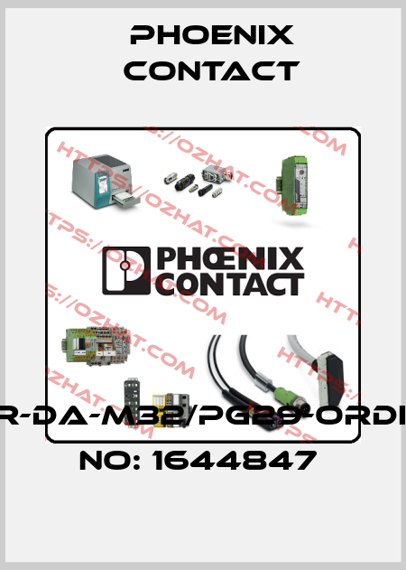 WR-DA-M32/PG29-ORDER NO: 1644847  Phoenix Contact