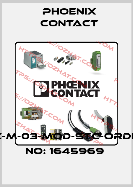 HC-M-03-MOD-STC-ORDER NO: 1645969  Phoenix Contact