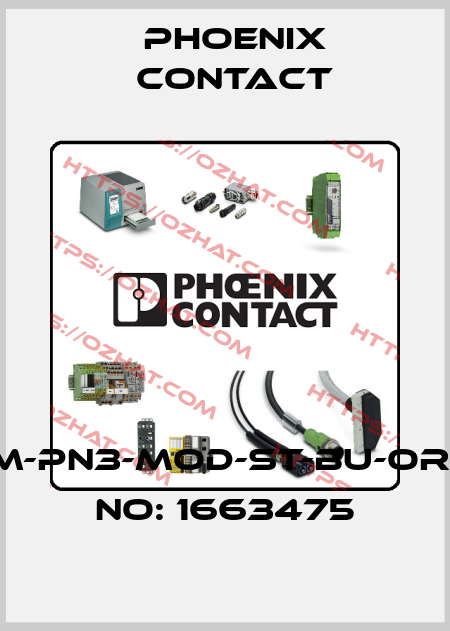 HC-M-PN3-MOD-ST-BU-ORDER NO: 1663475 Phoenix Contact