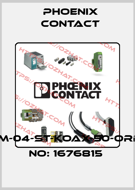 HC-M-04-ST-KOAX-50-ORDER NO: 1676815  Phoenix Contact